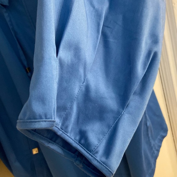 4X Catherines Cotton Jacket with Statement Collar, Front Zip, and Pockets - Picture 7 of 13